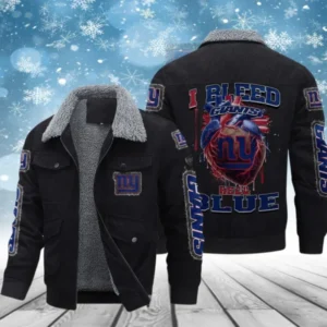 New York Giants Men’s Thickened Corduroy Jacket AMCTCJS000088