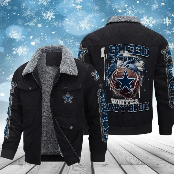 Dallas Cowboys Men’s Thickened Corduroy Jacket AMCTCJS000077