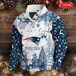 New England Patriots Christmas Double Stand Collar Sport Hoodies AMCDBH00361
