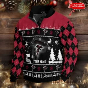 Atlanta Falcons Christmas Double Stand Collar Sport Hoodies AMCDBH00320