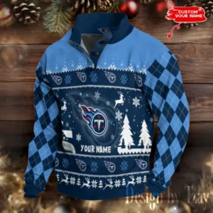 Tennessee Titans Christmas Double Stand Collar Sport Hoodies AMCDBH00328