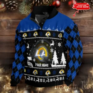 Los Angeles Rams Christmas Double Stand Collar Sport Hoodies AMCDBH00329