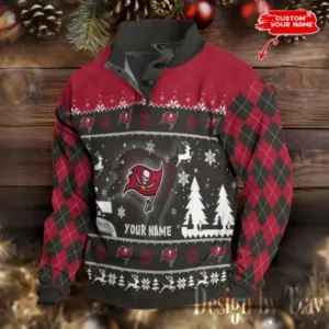 Tampa Bay Buccaneers Christmas Double Stand Collar Sport Hoodies AMCDBH00364