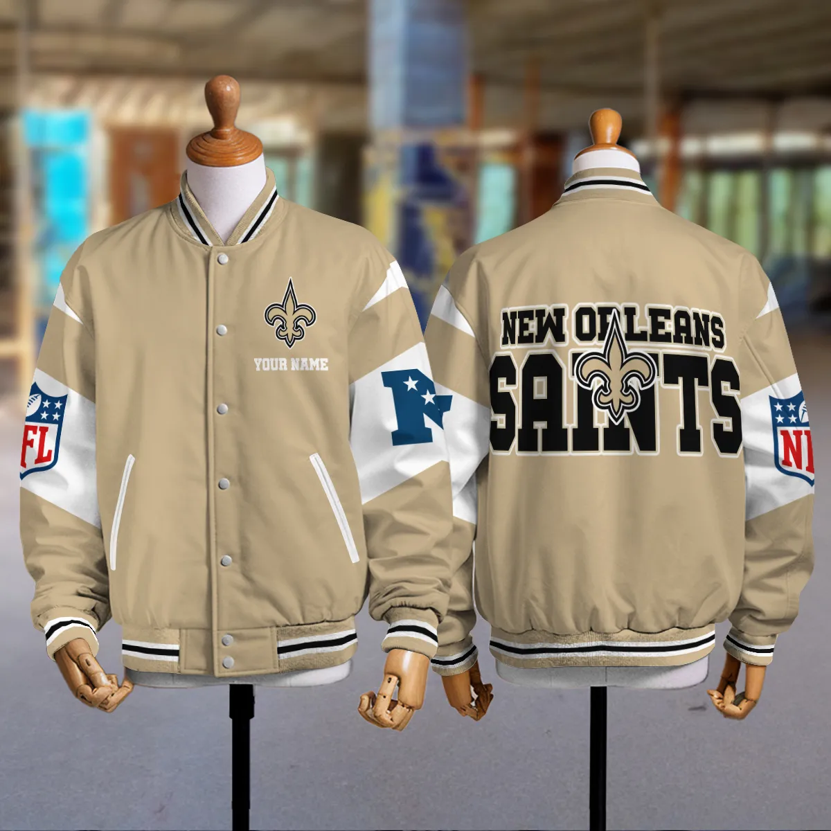 New Orleans Saints Patriots National Football Conference Unisex Varsity Jacket Limited Edition AMCVJK0000107 - Image 2