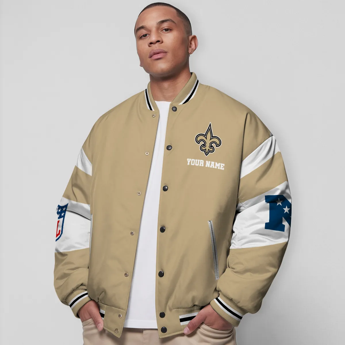 New Orleans Saints Patriots National Football Conference Unisex Varsity Jacket Limited Edition AMCVJK0000107 - Image 5