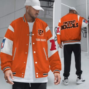 Cincinnati Bengals National Football Conference Unisex Varsity Jacket Limited Edition AMCVJK0000116