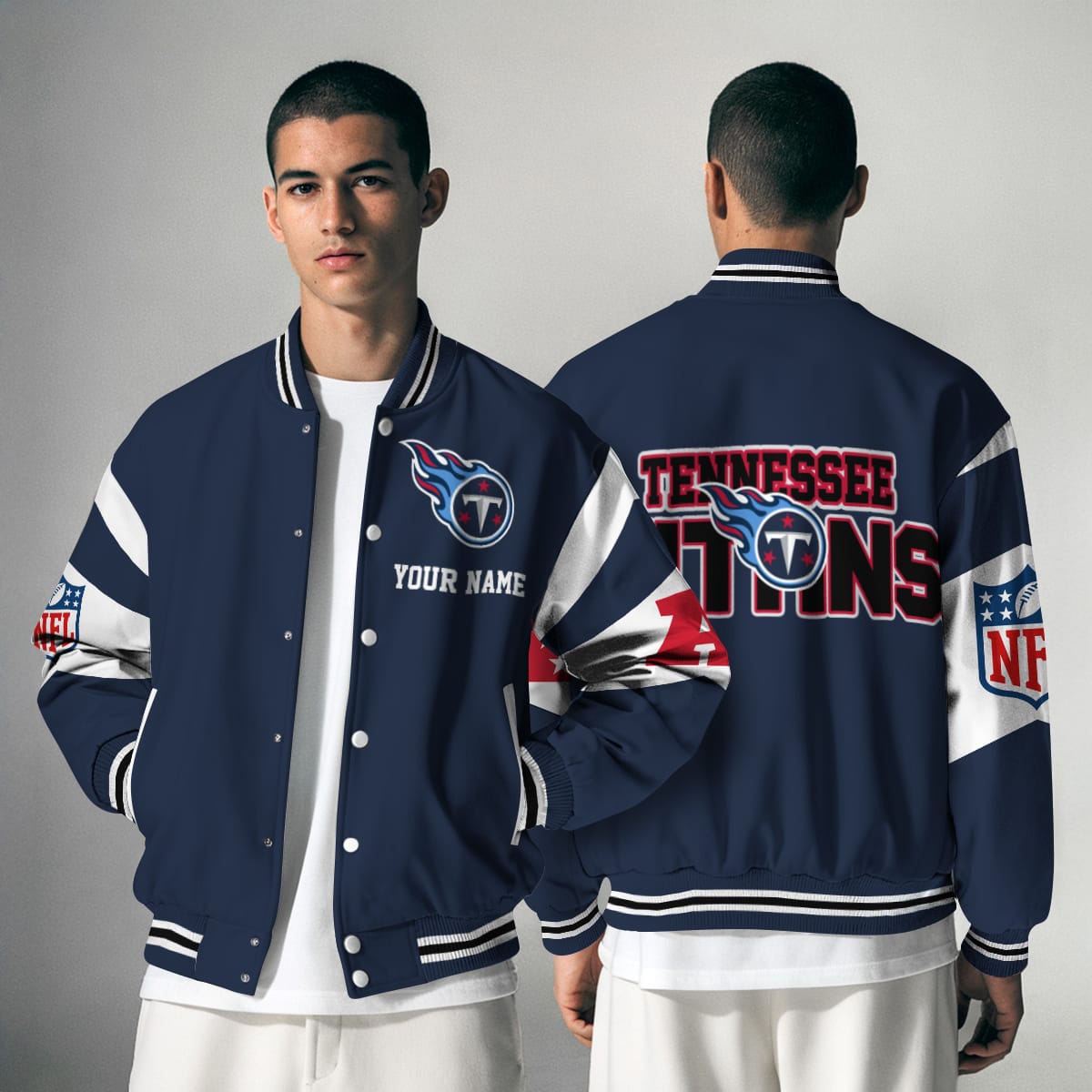 Tennessee Titans National Football Conference Unisex Varsity Jacket Limited Edition AMCVJK0000129