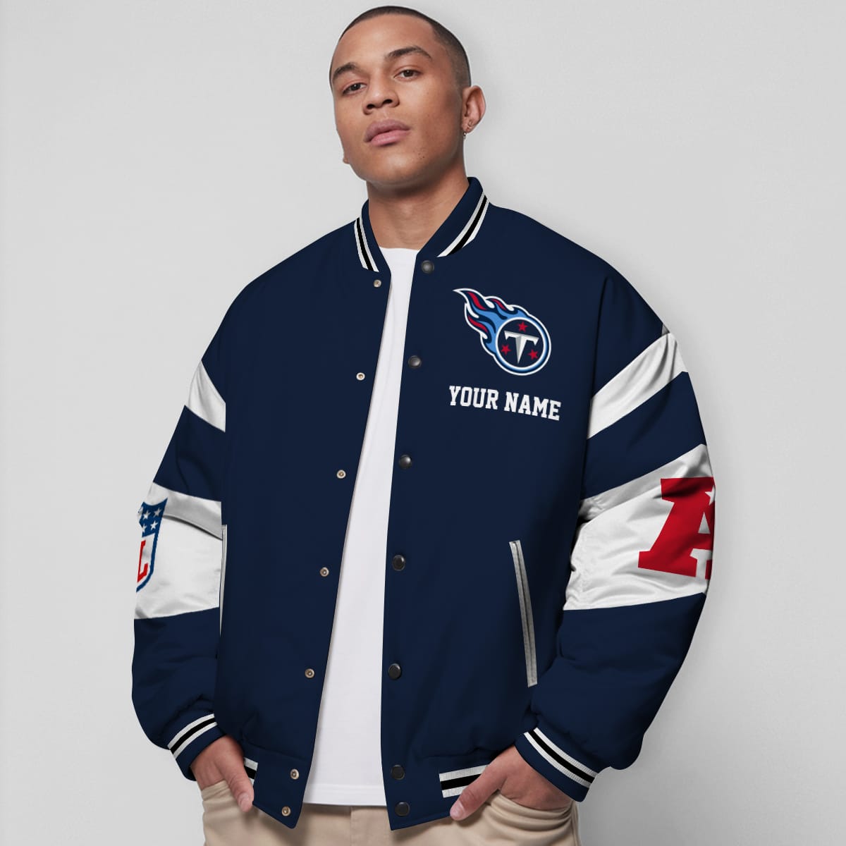 Tennessee Titans National Football Conference Unisex Varsity Jacket Limited Edition AMCVJK0000129 - Image 5