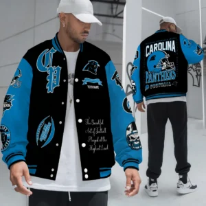Carolina Panthers National Football Conference Unisex Varsity Jacket Limited Edition AZTAVJK0000132