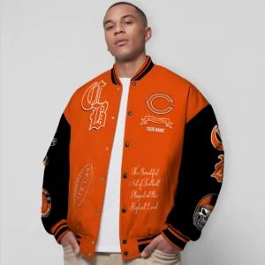 Chicago Bears National Football Conference Unisex Varsity Jacket Limited Edition AZTAVJK0000133