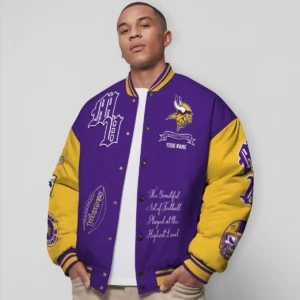 Minnesota Vikings National Football Conference Unisex Varsity Jacket Limited Edition AZTAVJK0000138