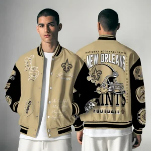 New Orleans Saints National Football Conference Unisex Varsity Jacket Limited Edition AZTAVJK0000139