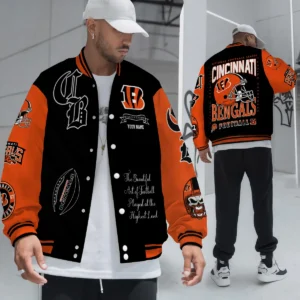 Cincinnati Bengals National Football Conference Unisex Varsity Jacket Limited Edition AZTAVJK0000148