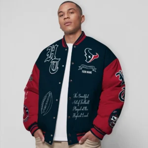 Houston Texans National Football Conference Unisex Varsity Jacket Limited Edition AZTAVJK0000151
