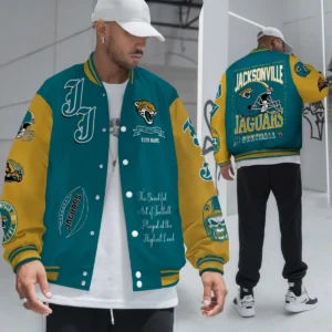 Jacksonville Jaguars National Football Conference Unisex Varsity Jacket Limited Edition AZTAVJK0000153