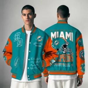 Miami Dolphins National Football Conference Unisex Varsity Jacket Limited Edition AZTAVJK0000157
