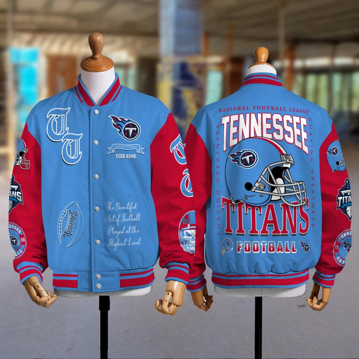 Tennessee Titans National Football Conference Unisex Varsity Jacket Limited Edition AZTAVJK0000161 - Image 5