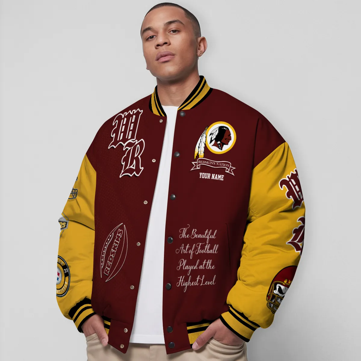 Washington Redskins National Football Conference Unisex Varsity Jacket Limited Edition AZTAVJK0000162 - Image 5