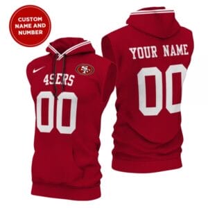 San Francisco 49ers New Era Men's Champions Flair Hooded Muscle Sleeveless T-Shirt AMCSLH000051