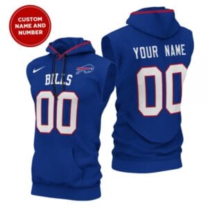 Buffalo Bills New Era Men's Champions Flair Hooded Muscle Sleeveless T-Shirt AMCSLH000027