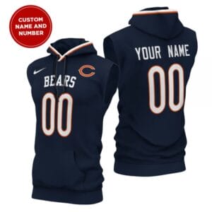 Chicago Bears New Era Men's Champions Flair Hooded Muscle Sleeveless T-Shirt AMCSLH000028