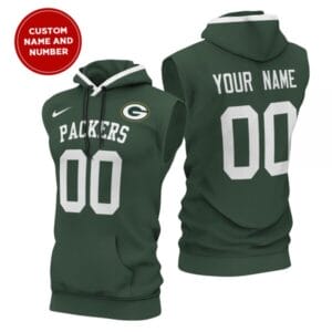 Green Bay Packers New Era Men's Champions Flair Hooded Muscle Sleeveless T-Shirt AMCSLH000042