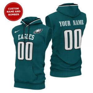 Philadelphia Eagles New Era Men's Champions Flair Hooded Muscle Sleeveless T-Shirt AMCSLH000049