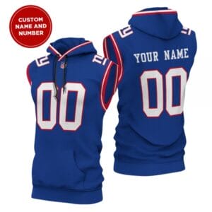 New York Giants New Era Men's Champions Flair Hooded Muscle Sleeveless T-Shirt AMCSLH000034