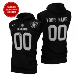 Las Vegas Raiders New Era Men's Champions Flair Hooded Muscle Sleeveless T-Shirt AMCSLH000043