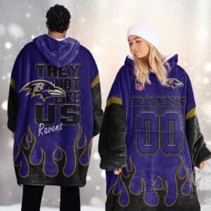 Baltimore Ravens Blanket Hoodie AMCBH000031