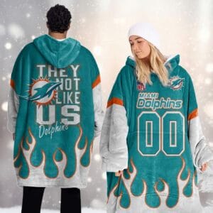 Miami Dolphins Blanket Hoodie AMCBH000009