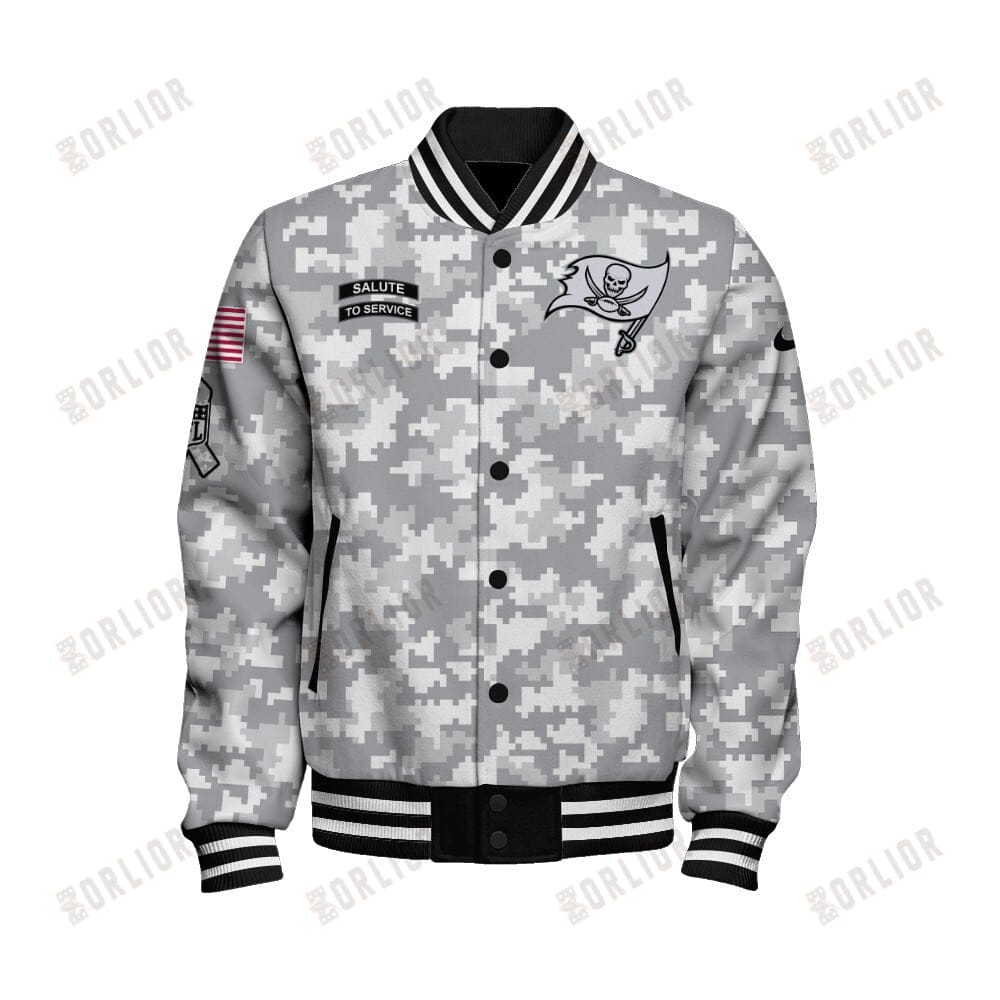 Tampa Bay Buccaneers National Football League Arctic Camo Unisex Varsity Jacket AMCVJK0000166 - Image 2