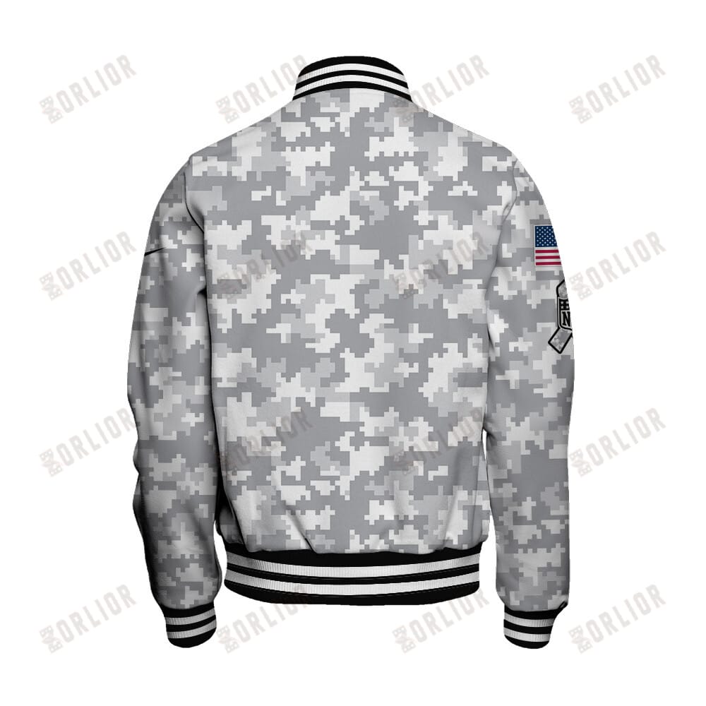 New York Jets National Football League Arctic Camo Unisex Varsity Jacket AMCVJK0000170 - Image 3