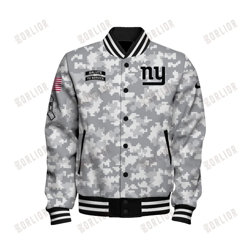New York Giants National Football League Arctic Camo Unisex Varsity Jacket AMCVJK0000171 - Image 2