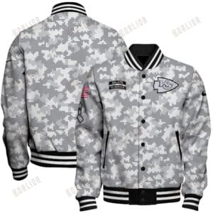 Kansas City Chiefs National Football League Arctic Camo Unisex Varsity Jacket AMCVJK0000179