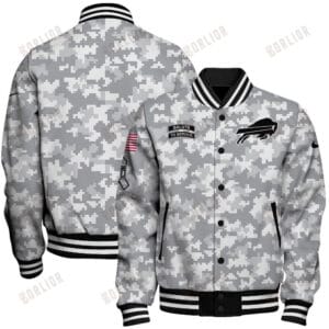 Buffalo Bills National Football League Arctic Camo Unisex Varsity Jacket AMCVJK0000191