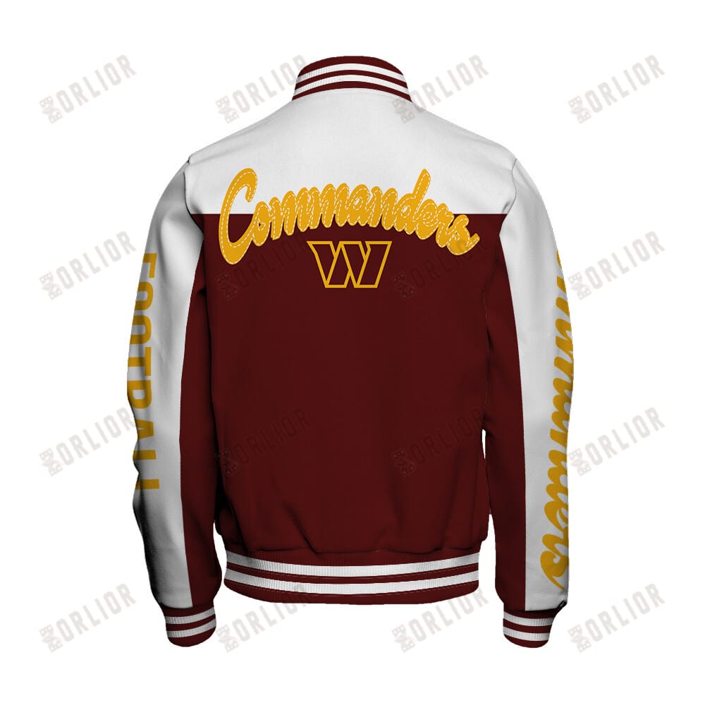 Washington Commanders Unisex Athletic Legacy Varsity Jacket AMCVJK0000194 - Image 3