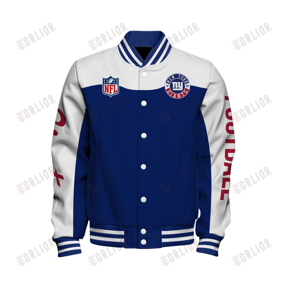 New York Giants Unisex Athletic Legacy Varsity Jacket AMCVJK0000202 - Image 2