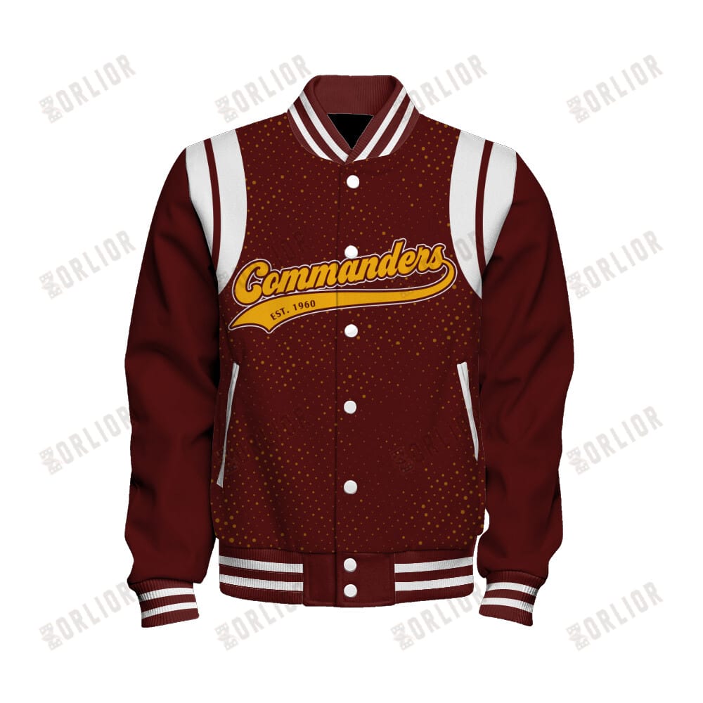 Washington Commanders Unisex Athletic Legacy Varsity Jacket AMCVJK0000231 - Image 2