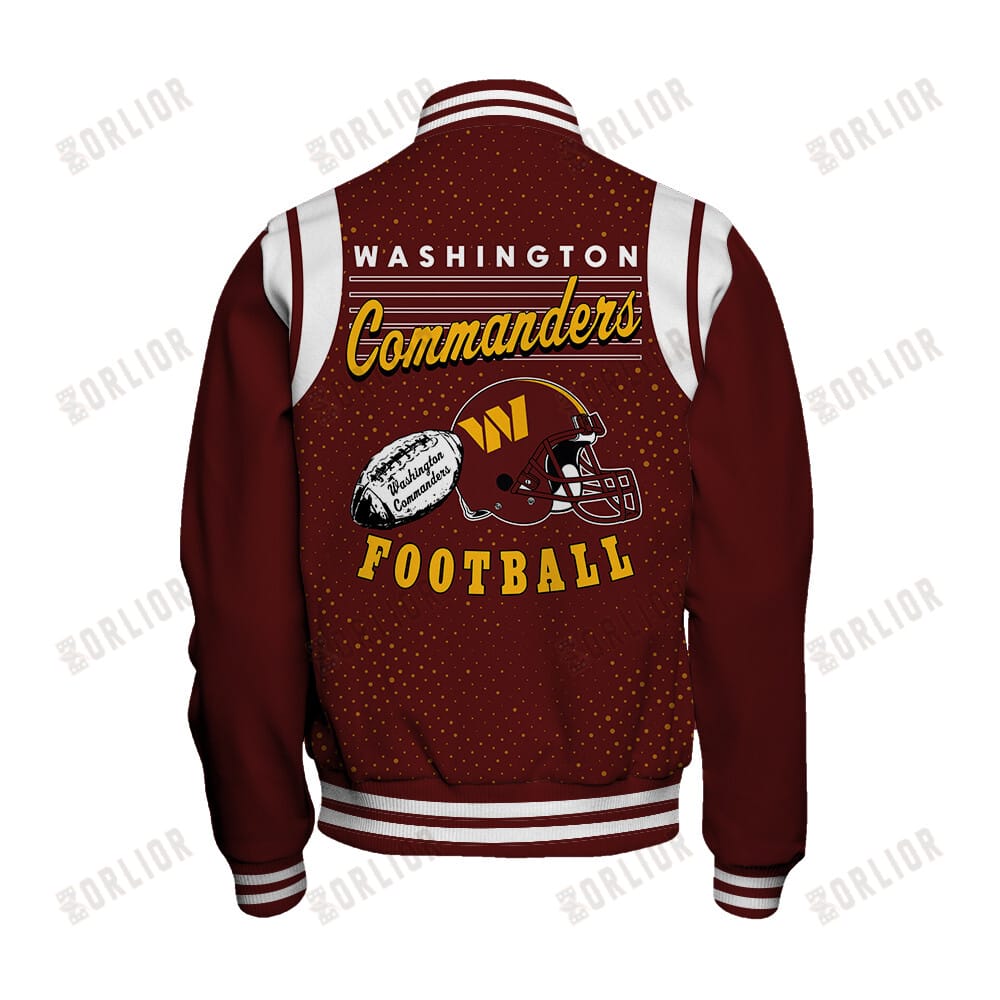 Washington Commanders Unisex Athletic Legacy Varsity Jacket AMCVJK0000231 - Image 3