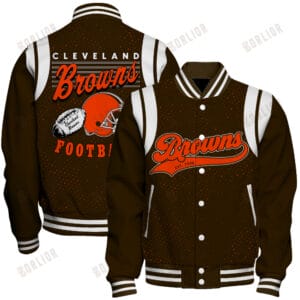 Cleveland Browns Unisex Athletic Legacy Varsity Jacket AMCVJK0000255