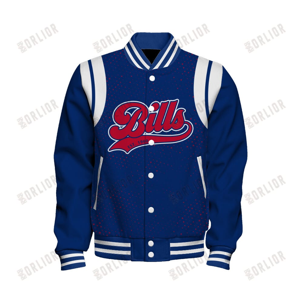 Buffalo Bills Unisex Athletic Legacy Varsity Jacket AMCVJK0000227 - Image 2