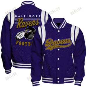 Baltimore Ravens Unisex Athletic Legacy Varsity Jacket AMCVJK0000228