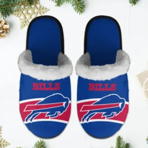Buffalo Bills Winter Comfy Cotton Fuzzy Slippers AMCFSL000034