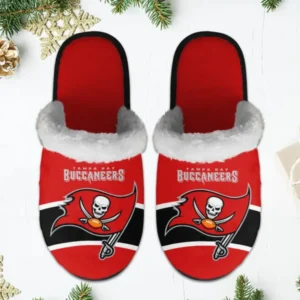 Tampa Bay Buccaneers Winter Comfy Cotton Fuzzy Slippers AMCFSL000050