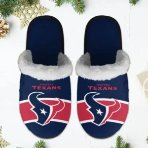 Houston Texans Winter Comfy Cotton Fuzzy Slippers AMCFSL000039
