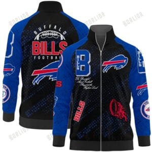 Buffalo Bills Premium All-Over Print Stand Collar Jacket AMCSCJK000026