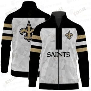 New Orleans Saints Premium All-Over Print Stand Collar Jacket AMCSCJK000043