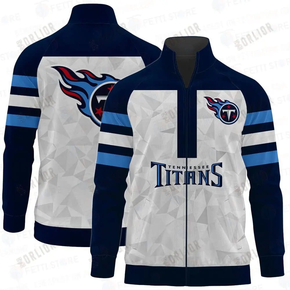 Tennessee Titans Premium All-Over Print Stand Collar Jacket AMCSCJK000049