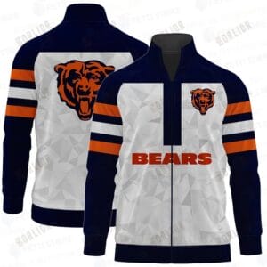 Chicago Bears Premium All-Over Print Stand Collar Jacket AMCSCJK000052